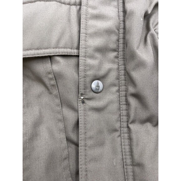 London Fog Mens Brown Puffer Winter Anorak Coat Jacket Size 44 R - Picture 8 of 8